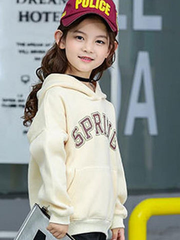 Ericdress Letter Print Fleece Thicken ' Hoodie img 1