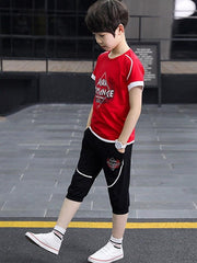 Ericdress Letter Printed T Shirts Shirts Boy's Casual Outfits img 1