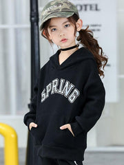 Ericdress Letter Print Fleece Thicken ' Hoodie img 2