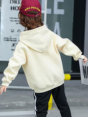 Ericdress Letter Print Fleece Thicken ' Hoodie img 1